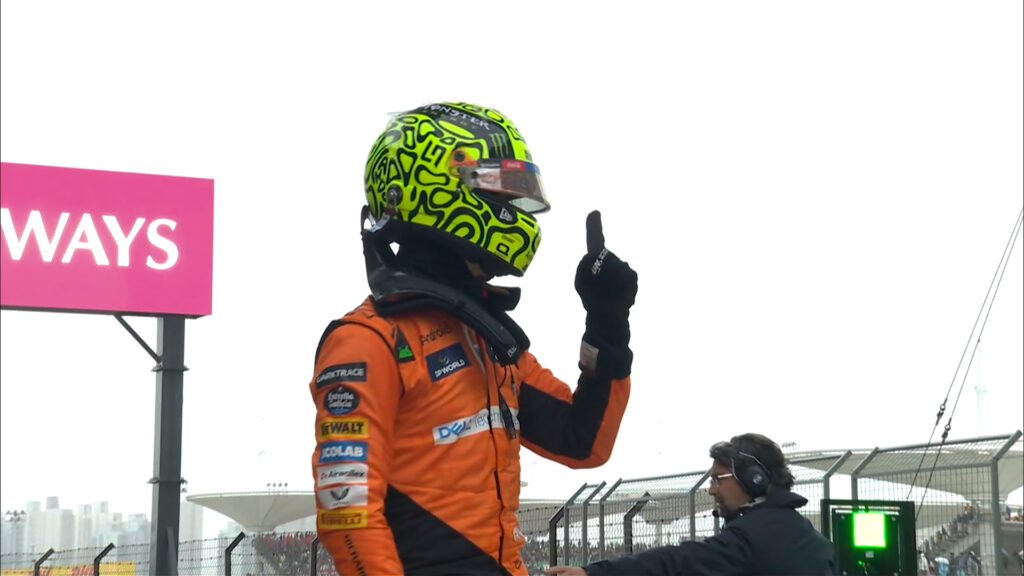 sprint qualifying chinese go lando norris